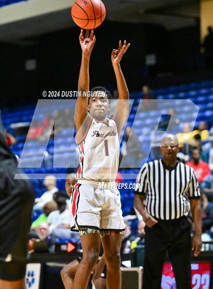Thumbnail 2 in Ellison vs. Port Arthur Memorial (UIL Basketball 5A Region III Semifinal) photogallery.