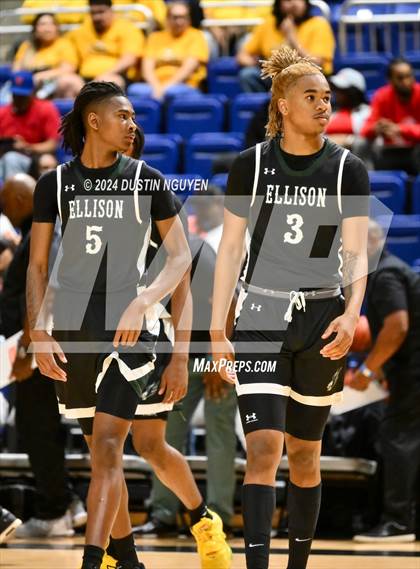 Thumbnail 3 in Ellison vs. Port Arthur Memorial (UIL Basketball 5A Region III Semifinal) photogallery.