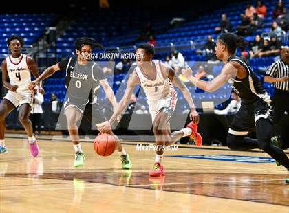 Thumbnail 2 in Ellison vs. Port Arthur Memorial (UIL Basketball 5A Region III Semifinal) photogallery.
