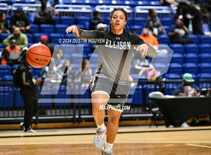 Thumbnail 2 in Ellison vs. Port Arthur Memorial (UIL Basketball 5A Region III Semifinal) photogallery.