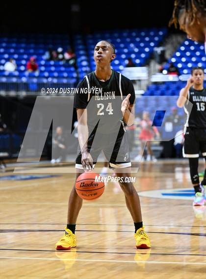 Thumbnail 2 in Ellison vs. Port Arthur Memorial (UIL Basketball 5A Region III Semifinal) photogallery.