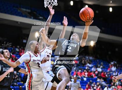 Thumbnail 3 in Ellison vs. Port Arthur Memorial (UIL Basketball 5A Region III Semifinal) photogallery.