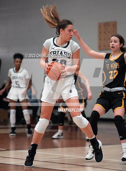 Thumbnail 1 in St. Agnes Academy vs. Bishop Lynch (TAPPS 6A Regional Final) photogallery.