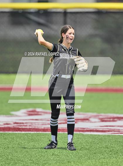Thumbnail 2 in Lamar Consolidated vs. Nederland (UIL Softball 5A Region 3 Area) photogallery.