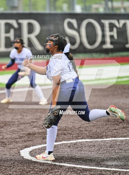 Thumbnail 2 in Lamar Consolidated vs. Nederland (UIL Softball 5A Region 3 Area) photogallery.