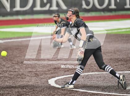 Thumbnail 2 in Lamar Consolidated vs. Nederland (UIL Softball 5A Region 3 Area) photogallery.