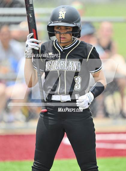 Thumbnail 3 in Lamar Consolidated vs. Nederland (UIL Softball 5A Region 3 Area) photogallery.