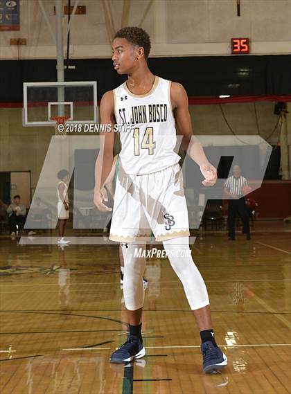 Thumbnail 3 in St. John Bosco vs. St. Mary's (Father Barry Christmas Classic) photogallery.