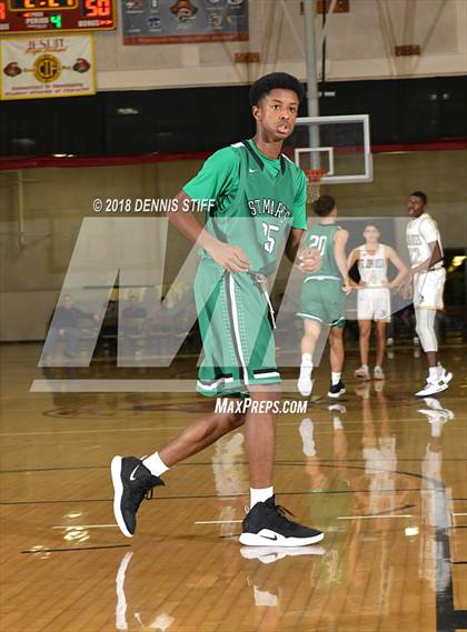 Thumbnail 2 in St. John Bosco vs. St. Mary's (Father Barry Christmas Classic) photogallery.