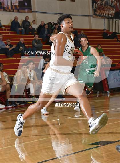 Thumbnail 3 in St. John Bosco vs. St. Mary's (Father Barry Christmas Classic) photogallery.