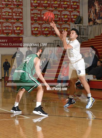 Thumbnail 2 in St. John Bosco vs. St. Mary's (Father Barry Christmas Classic) photogallery.