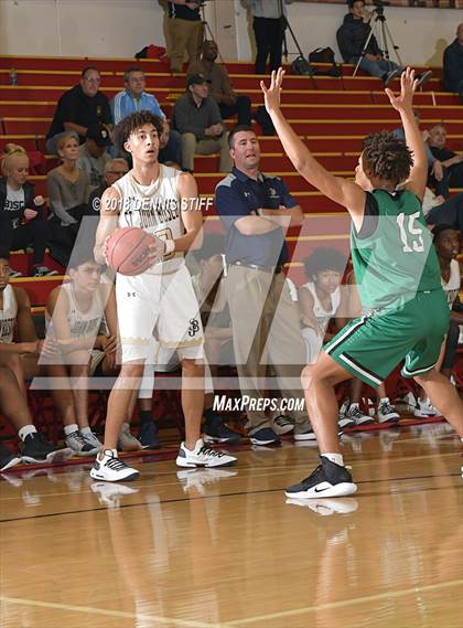 Thumbnail 2 in St. John Bosco vs. St. Mary's (Father Barry Christmas Classic) photogallery.