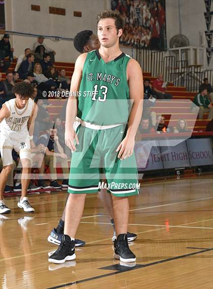 Thumbnail 3 in St. John Bosco vs. St. Mary's (Father Barry Christmas Classic) photogallery.