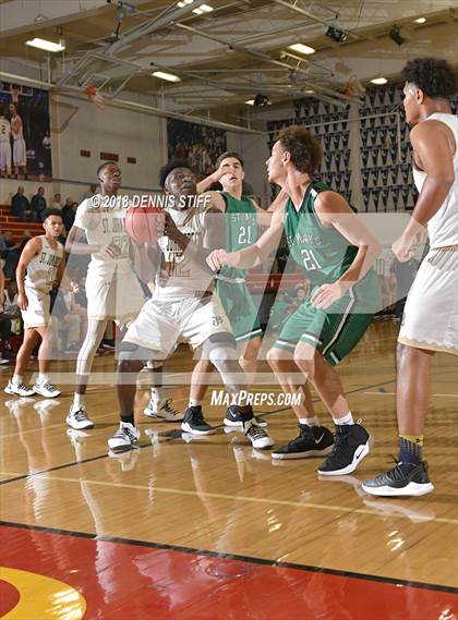Thumbnail 3 in St. John Bosco vs. St. Mary's (Father Barry Christmas Classic) photogallery.