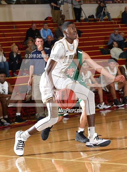 Thumbnail 3 in St. John Bosco vs. St. Mary's (Father Barry Christmas Classic) photogallery.
