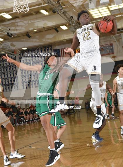 Thumbnail 2 in St. John Bosco vs. St. Mary's (Father Barry Christmas Classic) photogallery.
