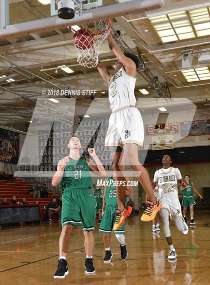 Thumbnail 2 in St. John Bosco vs. St. Mary's (Father Barry Christmas Classic) photogallery.