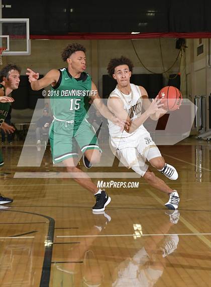 Thumbnail 1 in St. John Bosco vs. St. Mary's (Father Barry Christmas Classic) photogallery.