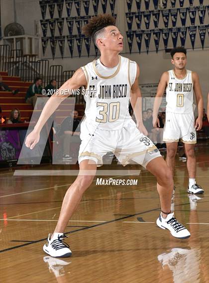 Thumbnail 1 in St. John Bosco vs. St. Mary's (Father Barry Christmas Classic) photogallery.