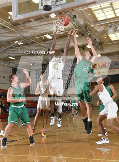 Thumbnail 2 in St. John Bosco vs. St. Mary's (Father Barry Christmas Classic) photogallery.