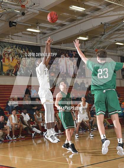Thumbnail 1 in St. John Bosco vs. St. Mary's (Father Barry Christmas Classic) photogallery.