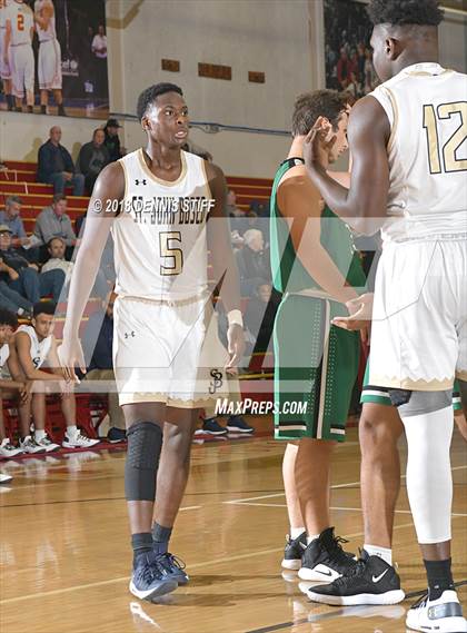 Thumbnail 2 in St. John Bosco vs. St. Mary's (Father Barry Christmas Classic) photogallery.