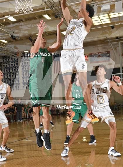 Thumbnail 3 in St. John Bosco vs. St. Mary's (Father Barry Christmas Classic) photogallery.