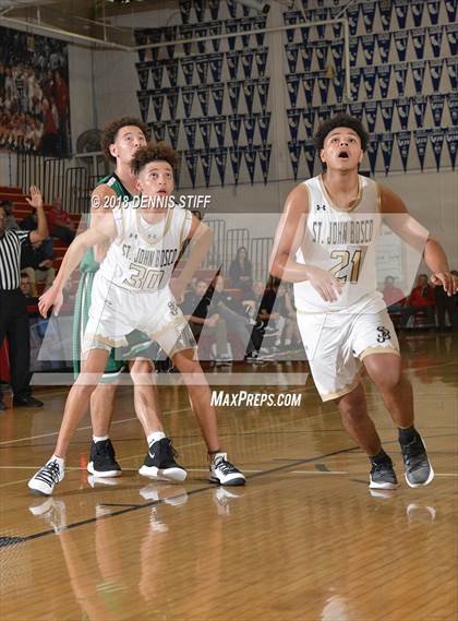 Thumbnail 3 in St. John Bosco vs. St. Mary's (Father Barry Christmas Classic) photogallery.