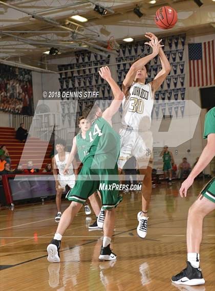 Thumbnail 1 in St. John Bosco vs. St. Mary's (Father Barry Christmas Classic) photogallery.
