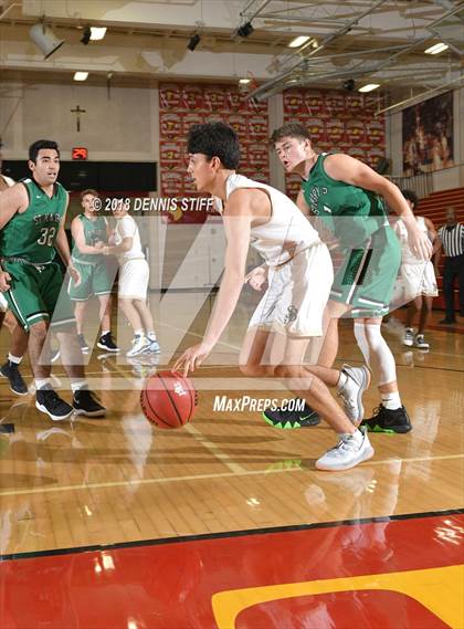 Thumbnail 1 in St. John Bosco vs. St. Mary's (Father Barry Christmas Classic) photogallery.