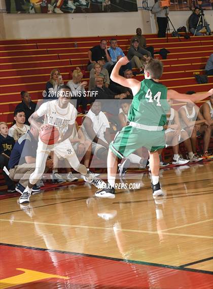 Thumbnail 3 in St. John Bosco vs. St. Mary's (Father Barry Christmas Classic) photogallery.