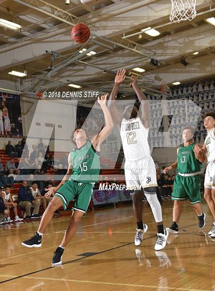 Thumbnail 3 in St. John Bosco vs. St. Mary's (Father Barry Christmas Classic) photogallery.
