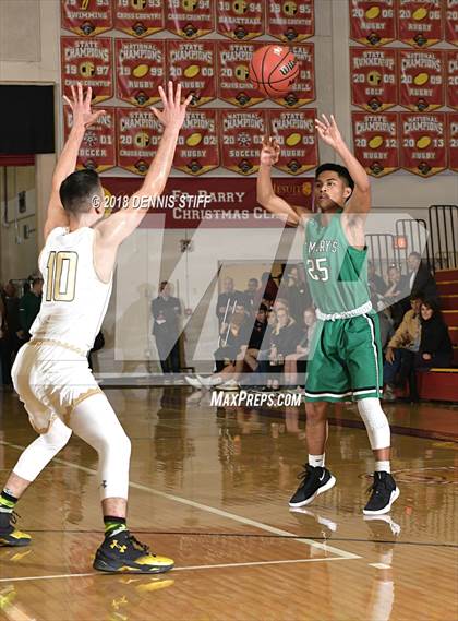 Thumbnail 1 in St. John Bosco vs. St. Mary's (Father Barry Christmas Classic) photogallery.