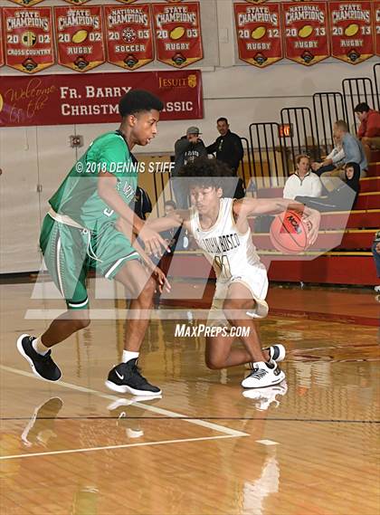 Thumbnail 2 in St. John Bosco vs. St. Mary's (Father Barry Christmas Classic) photogallery.