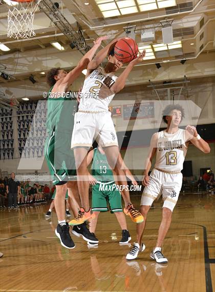 Thumbnail 1 in St. John Bosco vs. St. Mary's (Father Barry Christmas Classic) photogallery.