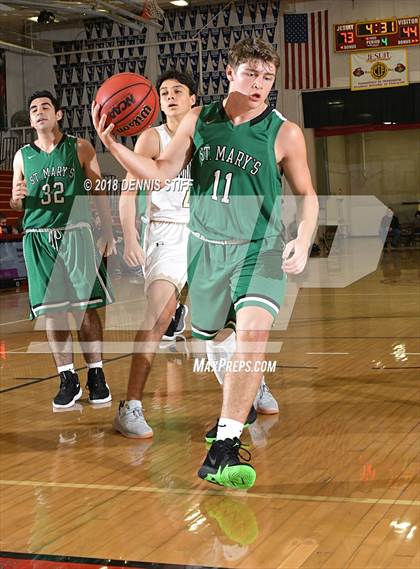 Thumbnail 2 in St. John Bosco vs. St. Mary's (Father Barry Christmas Classic) photogallery.
