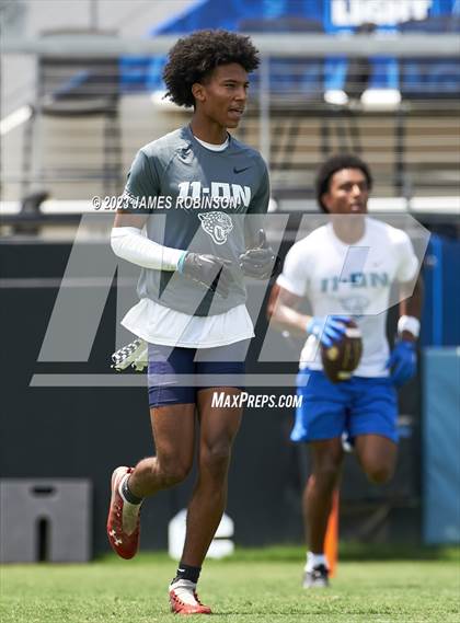 Thumbnail 2 in Trinity Christian Academy vs Camden County (Jaguars Prep 11-On Tournament) photogallery.