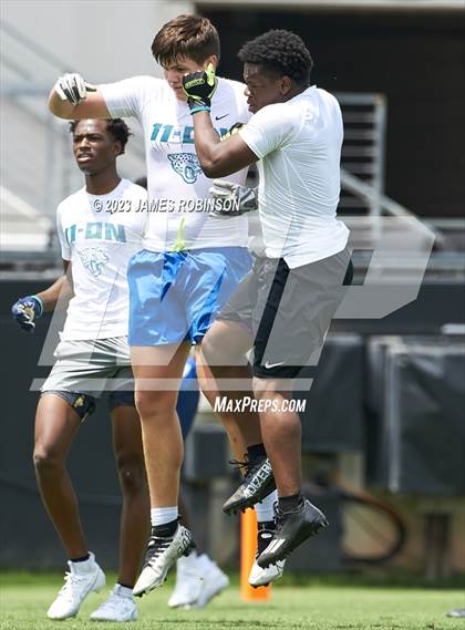Thumbnail 3 in Trinity Christian Academy vs Camden County (Jaguars Prep 11-On Tournament) photogallery.