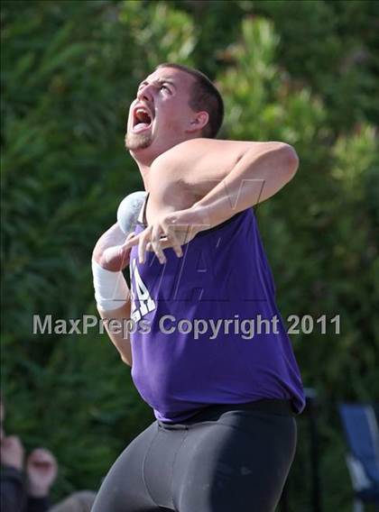 Thumbnail 1 in CIF NS Masters Track & Field Championships (Boys Shot Put) photogallery.