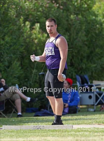Thumbnail 3 in CIF NS Masters Track & Field Championships (Boys Shot Put) photogallery.