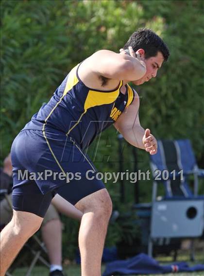 Thumbnail 3 in CIF NS Masters Track & Field Championships (Boys Shot Put) photogallery.