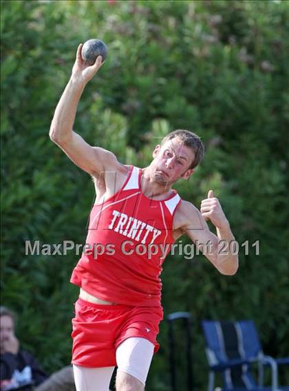 Thumbnail 1 in CIF NS Masters Track & Field Championships (Boys Shot Put) photogallery.