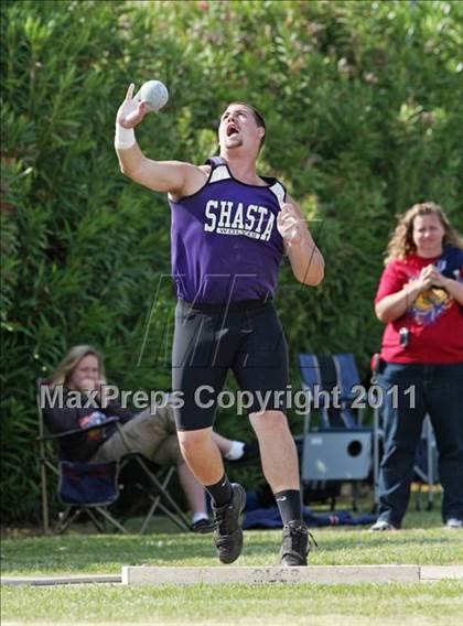 Thumbnail 1 in CIF NS Masters Track & Field Championships (Boys Shot Put) photogallery.