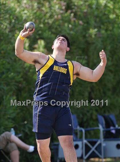 Thumbnail 1 in CIF NS Masters Track & Field Championships (Boys Shot Put) photogallery.