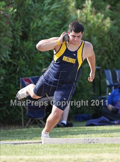 Thumbnail 1 in CIF NS Masters Track & Field Championships (Boys Shot Put) photogallery.