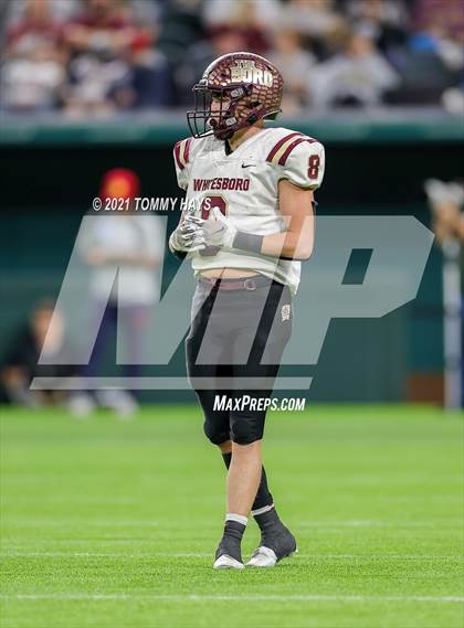 Thumbnail 2 in Whitesboro vs. Brock (UIL 3A Region Final) photogallery.