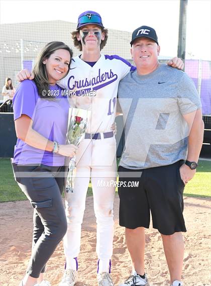 Thumbnail 3 in Northwest Christian vs. Chino Valley (Senior Night) photogallery.