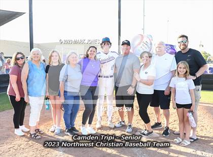 Thumbnail 1 in Northwest Christian vs. Chino Valley (Senior Night) photogallery.