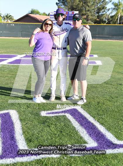 Thumbnail 2 in Northwest Christian vs. Chino Valley (Senior Night) photogallery.