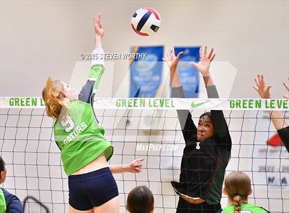 Thumbnail 3 in Green Level vs  Green Hope (NCHSAA 8A East Finals) photogallery.